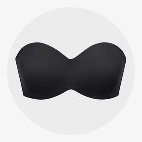 SheCurve® Full Support Non-Slip Convertible Bandeau Bra-Black