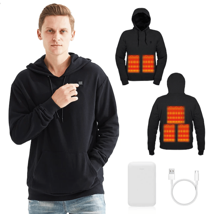 Cadeau idéal - Sweat à capuche chauffé par USB（Style de couple）