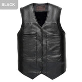 Gilet en cuir pour homme en peluche【Acheter 2 livraison gratuite】