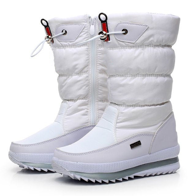 Bottes de neige imperméables antidérapantes en fausse fourrure de haute qualité pour femmes