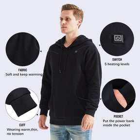 Cadeau idéal - Sweat à capuche chauffé par USB（Style de couple）